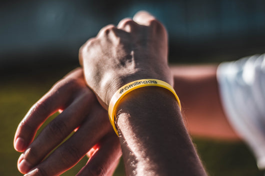 Yellow Smilinggg Wristband