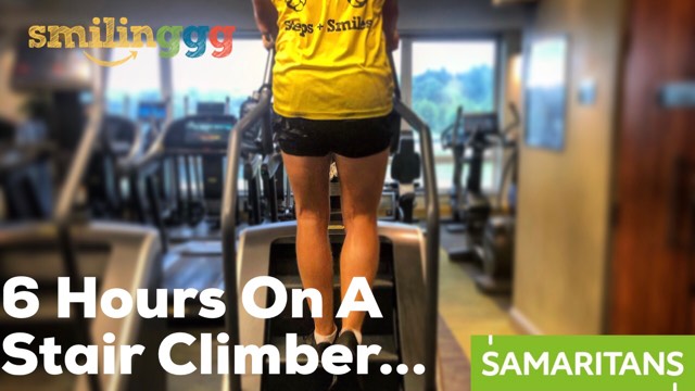 6 hours on a stair climber...